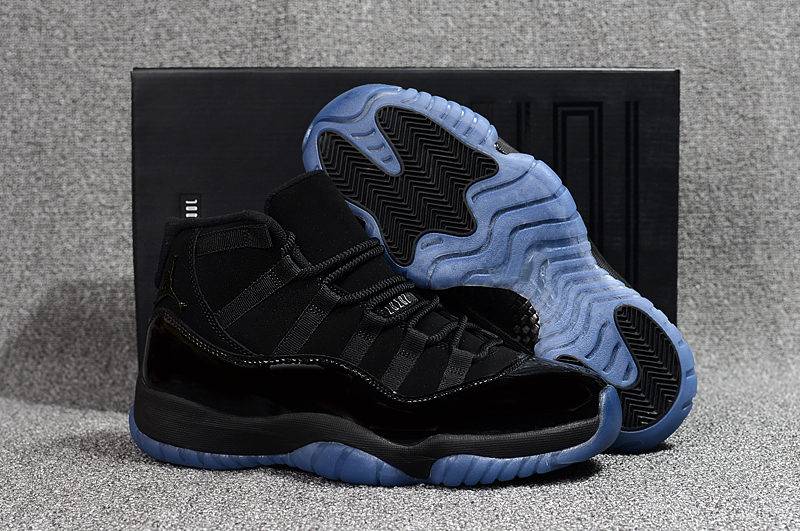 Air Jordan 11 Cap And Gown Black Gamma Blue - Click Image to Close